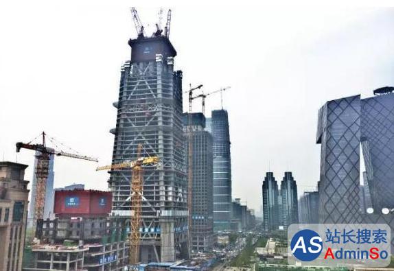 528米：北京第一高楼“中国尊”雏形初现